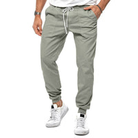 Focko | Herren Sommer Hose | Blau in Hellgrau