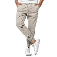Focko | Herren Sommer Hose | Blau in Beige