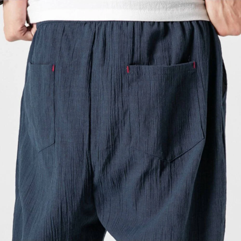 Jannik | Herren Sommer Hose | Schwarz