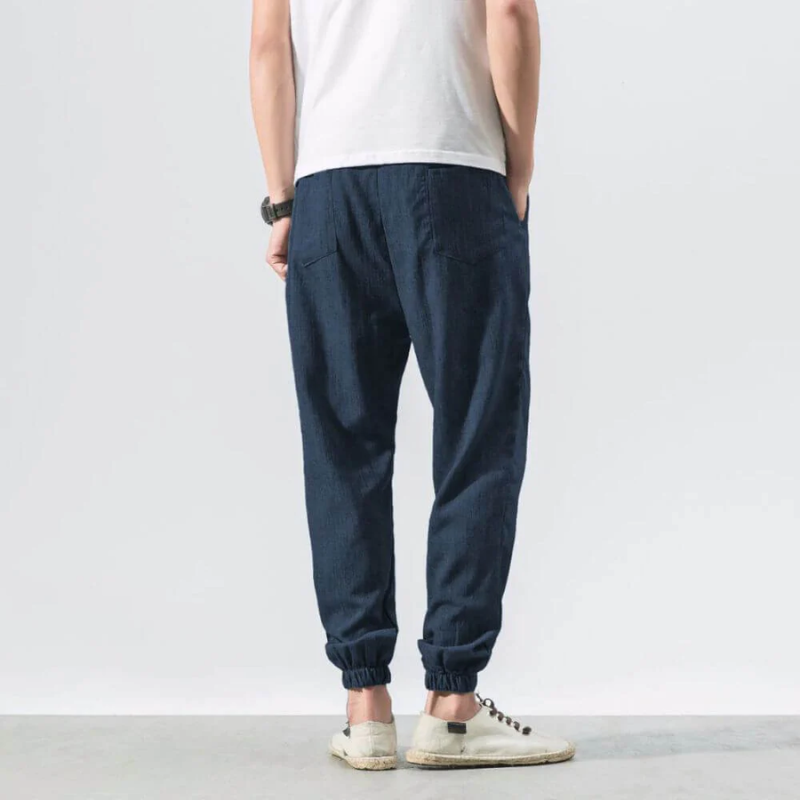Jannik | Herren Sommer Hose | Schwarz