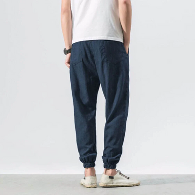 Jannik | Herren Sommer Hose | Schwarz