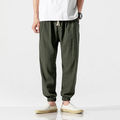 Jannik | Herren Sommer Hose | Schwarz