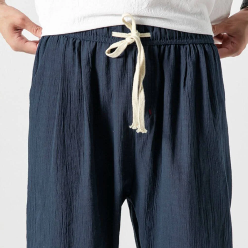 Jannik | Herren Sommer Hose | Schwarz