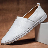 Adalwolf | Herren Sommer Loafer | Schwarz in Weiß