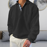 Horst | Herren Stehkragen Pullover | Sweater in Schwarz