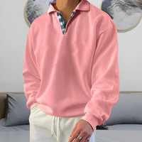 Horst | Herren Stehkragen Pullover | Sweater in Rosa