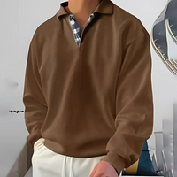 Horst | Herren Stehkragen Pullover | Sweater in Braun
