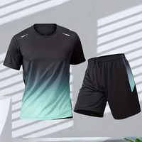 Francis | Herren Sport Shorts und T-Shirt in Blau Grün