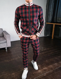 Frederick | Herren Komplette Set | Sportliche Outfit in Rot