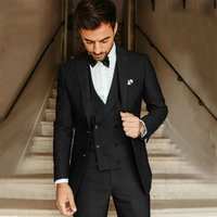 Daniel | Herren Hochzeit Anzug | mit Weste in Schwarz