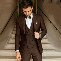 Daniel | Herren Hochzeit Anzug | mit Weste in Braun