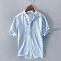 Hans | Herren Kurzarm Hemd | Sommer in Hellblau