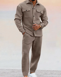 Uwe | Herren Komplette Outfit | Zweiteiler in Khaki