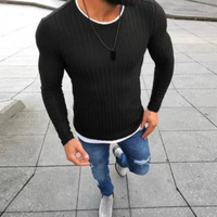 Jethro | Herren Strick Pullover | Slim-Fit in Schwarz