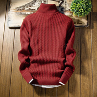 Yuri | Herren Strick Rollkragenpullover | Langarm in Rot