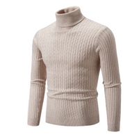 Alaric | Herren Strick Rollkragenpullover | Sweater in Khaki