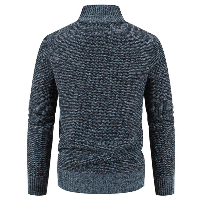 Herren-Strickfleece-Jacke - Kort