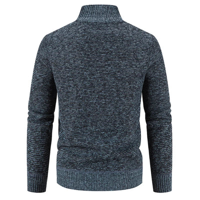 Herren-Strickfleece-Jacke - Kort