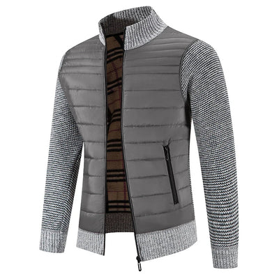 Herren-Strickfleece-Jacke - Kort
