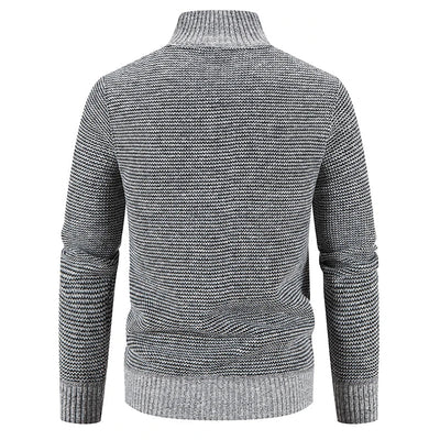 Herren-Strickfleece-Jacke - Kort