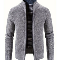 Kenzo | Herren Strickjacke mit Reißverschluss | Cardigan in Helles Grau