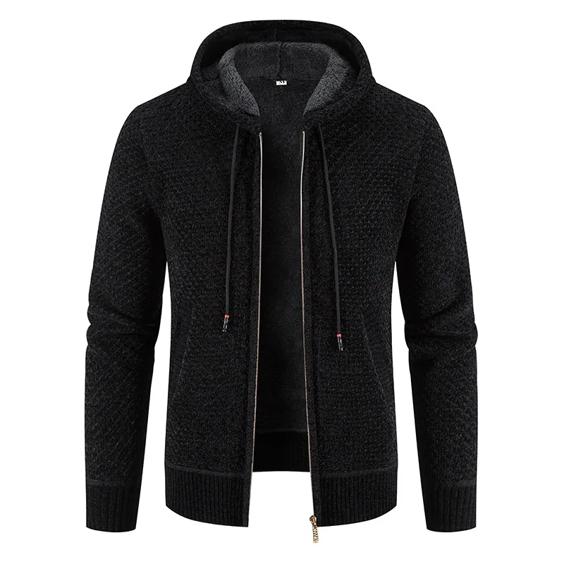 Enrique | Herren Strickjacke mit Reißverschluss | Kapuzen
