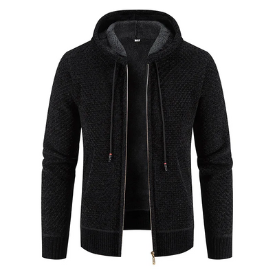 Enrique | Herren Strickjacke mit Reißverschluss | Kapuzen