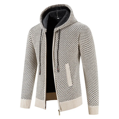 Enrique | Herren Strickjacke mit Reißverschluss | Kapuzen