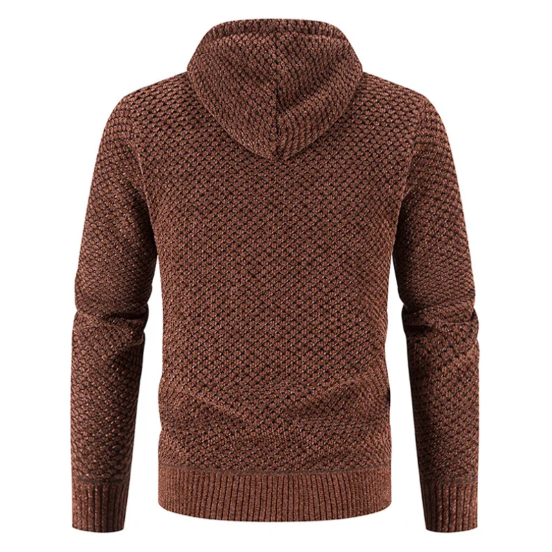 Enrique | Herren Strickjacke mit Reißverschluss | Kapuzen