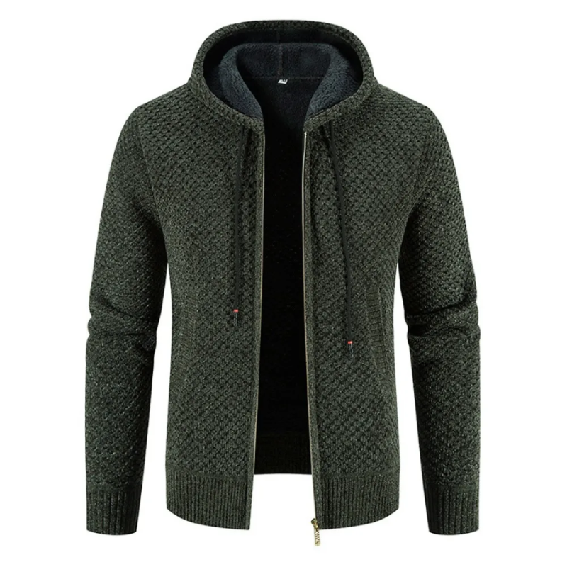 Enrique | Herren Strickjacke mit Reißverschluss | Kapuzen