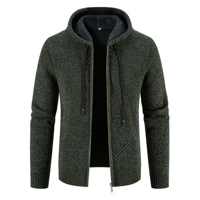 Enrique | Herren Strickjacke mit Reißverschluss | Kapuzen