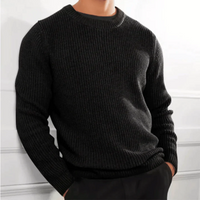 Rainer | Herren Strickpullover | Sweatshirt in Schwarz