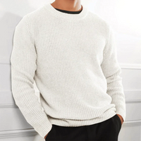 Rainer | Herren Strickpullover | Sweatshirt in Weiß