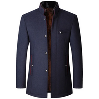Howard | Herren Trenchcoat | Lange Jacke in Blau
