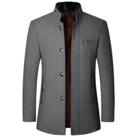 Howard | Herren Trenchcoat | Lange Jacke in Grau