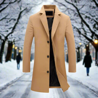 Flynn | Herren Trenchcoat Schwarz | Lange Jacke in Beige