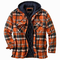 Charles | Herren Übergangsjacke | Kariert in Orange