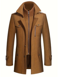 Wenzel | Herren Lange Winterjacke | Übergangsjacke in Braun