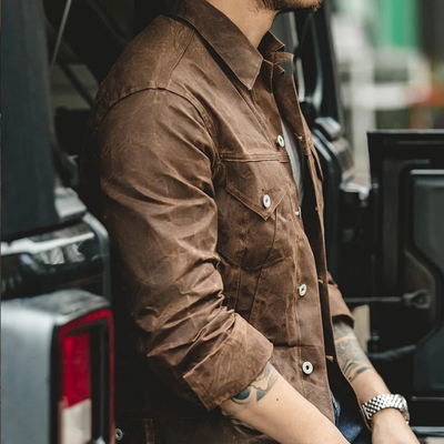 Herren Vintage-Freizeitjacke | Herbst