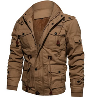 Bjarn | Herren Vintage Winterjacke | Mantel in Khaki