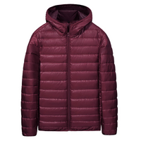 Karsson | Herren Warme Steppjacke | Daunenjacke Winter in Rot