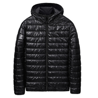 Karsson | Herren Warme Steppjacke | Daunenjacke Winter in Schwarz