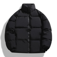 Lennard | Herren Warme Steppjacke | Daunenjacke in Schwarz