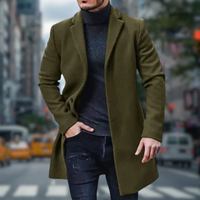 Gerbert | Trenchcoat Herren | Lange Jacke in Grün