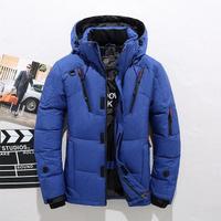 Jason | Herren Winterjacke mit Kapuze | Daunenjacke in Blau