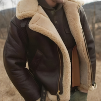 Remmuel | Herren Warme Winterjacke | Kurz Mantel in Braun