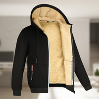 Hermann | Herren Warme Winterjacke | Mantel in Schwarz