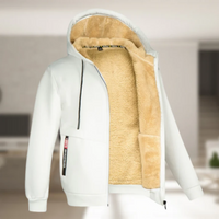 Hermann | Herren Warme Winterjacke | Mantel in Weiß