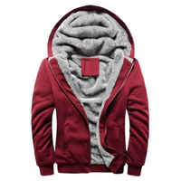Carl | Herren Warme Winterjacke | Outdoor in Rot