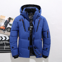 Ben | Herren Wasserdichte Daunenjacke | mit Kapuze in Blau